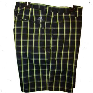 Plaid Adidas shorts